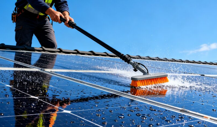 Brosse de nettoyage manuelle alimentée à l’eau – Image 2